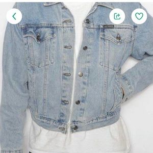 Harley Davidson Jean jacket. no leather just tag